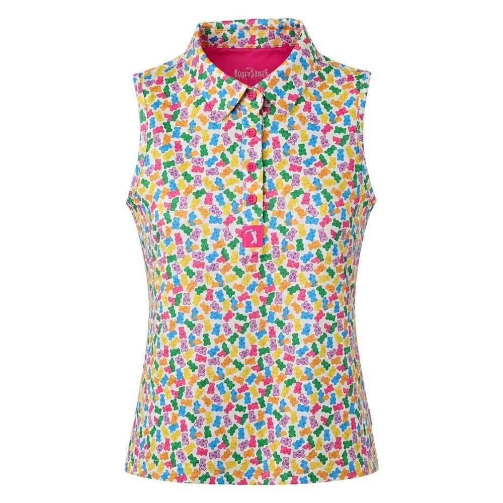 Bogey Bros Polo XS Naughty Gummy Bears Golf Shirt NSFW Performance Funny Preppy
